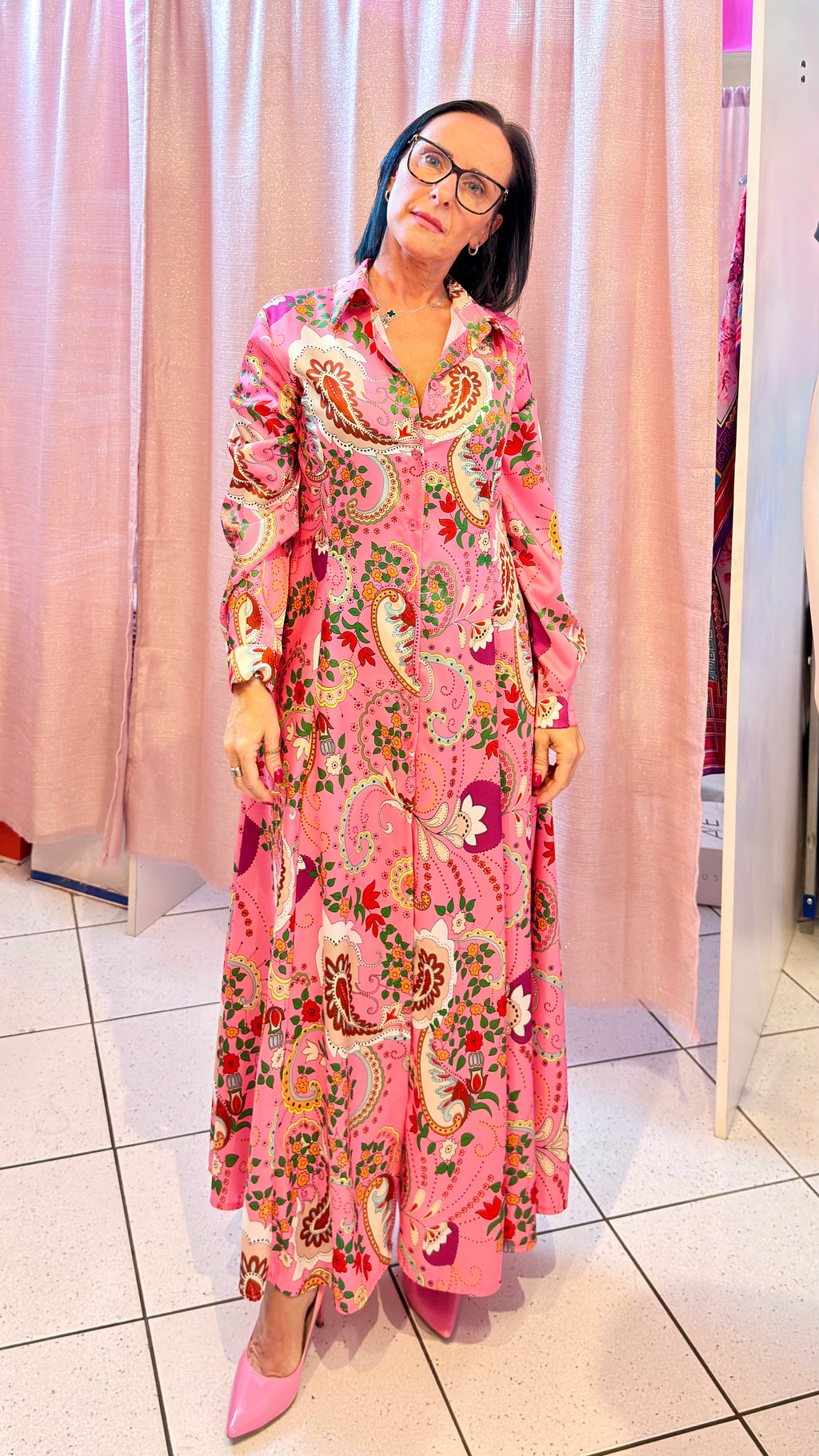 Maxi Abito "Alba Rosa"